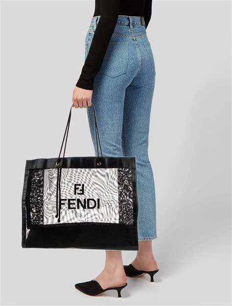 gold fendi tote|fendi tote shopper.